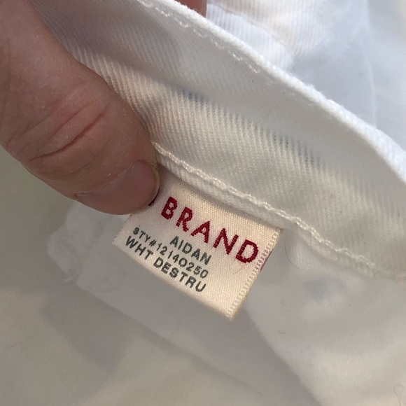 J Brand White Destructed Boyfriend Aidan Jeans - Picture 8 of 8